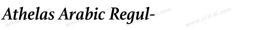 Athelas Arabic Regul字体转换